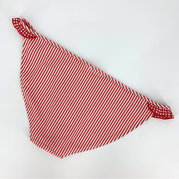 Aerie NWOT Red and White Gingham Striped Ruffle Detail Bikini Bottom, Large - Picture 2 of 16